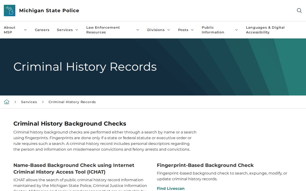 St. Joseph County active warrant search limits on the state criminal-history product