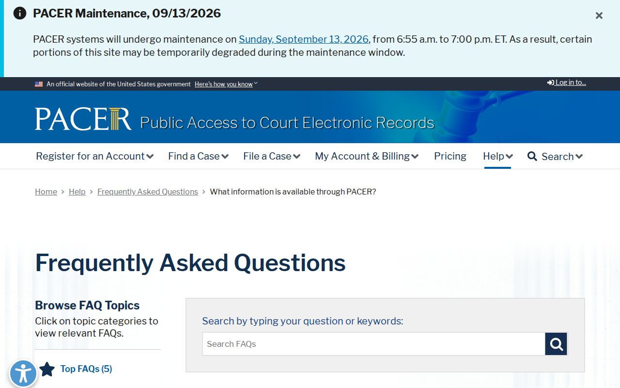 St. Joseph County most wanted record limits explanation page